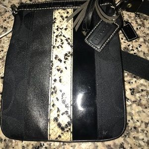 Black Coach crossbody bag